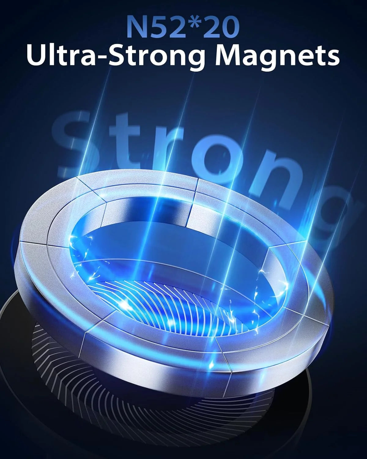 Strong Magnetic 360° Rotation Mag Safe Air Vent Car Mount Dashboard Phone Holder