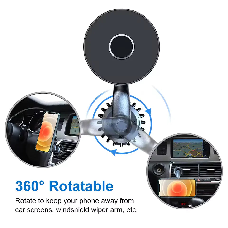 Strong Magnetic 360° Rotation Mag Safe Air Vent Car Mount Dashboard Phone Holder