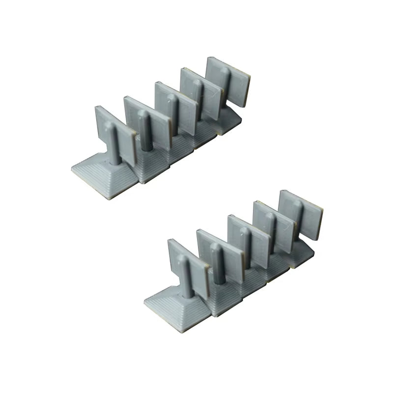 RC Drift Track Barrier Model Red-White Guardrail 3D Printed Base DIY Assembly Accessories for 1/76 1/64 Scale Car Dioramas